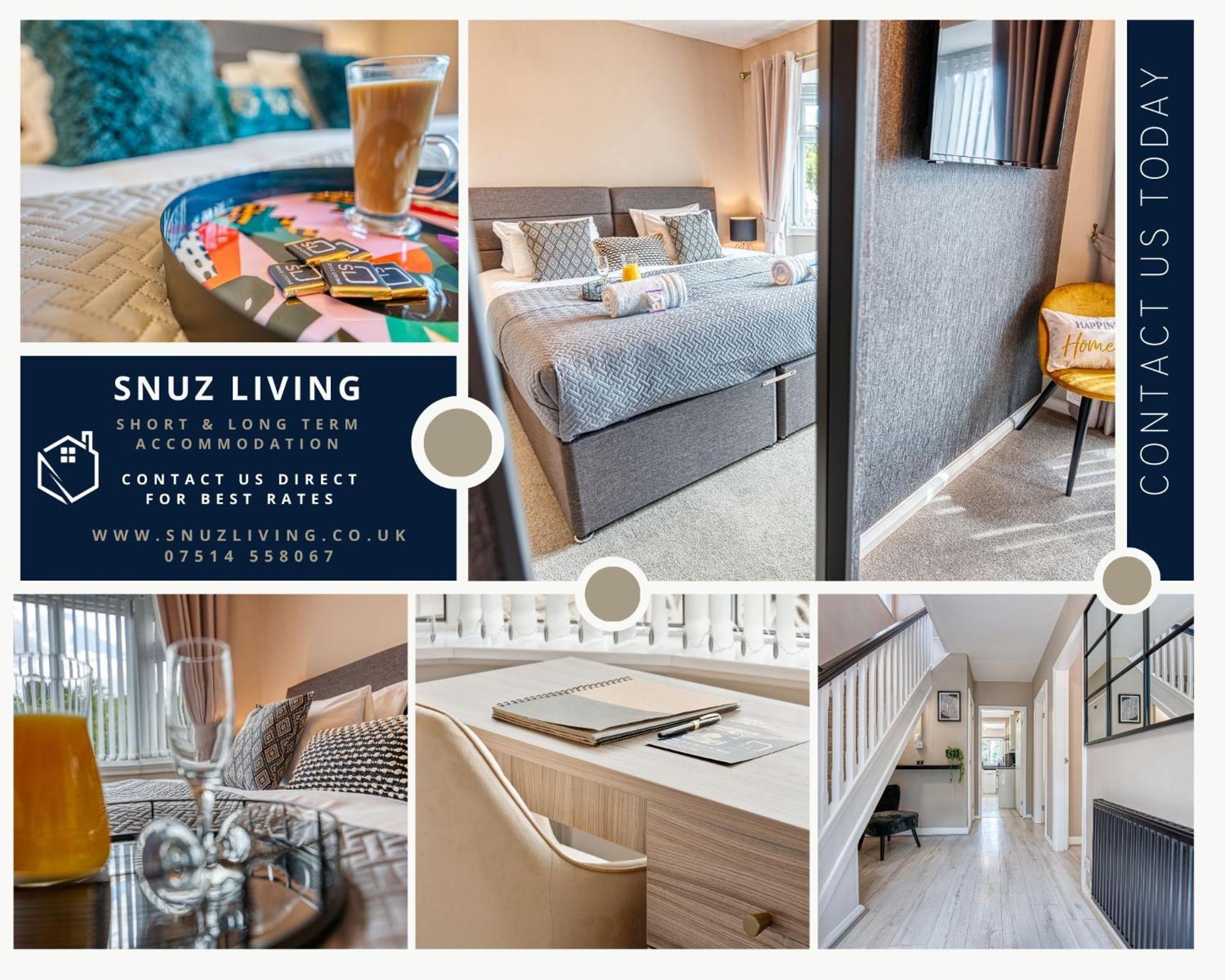 Elegant 5 Bed House - Sleeps 9, Central Solihull, Nec, Jlr, Hs2, Resorts World, Airport Business And Leisure Stays, 部屋 写真